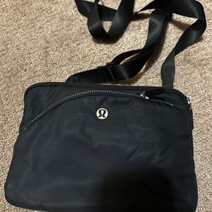lululemon athletica Black Messenger Bag
